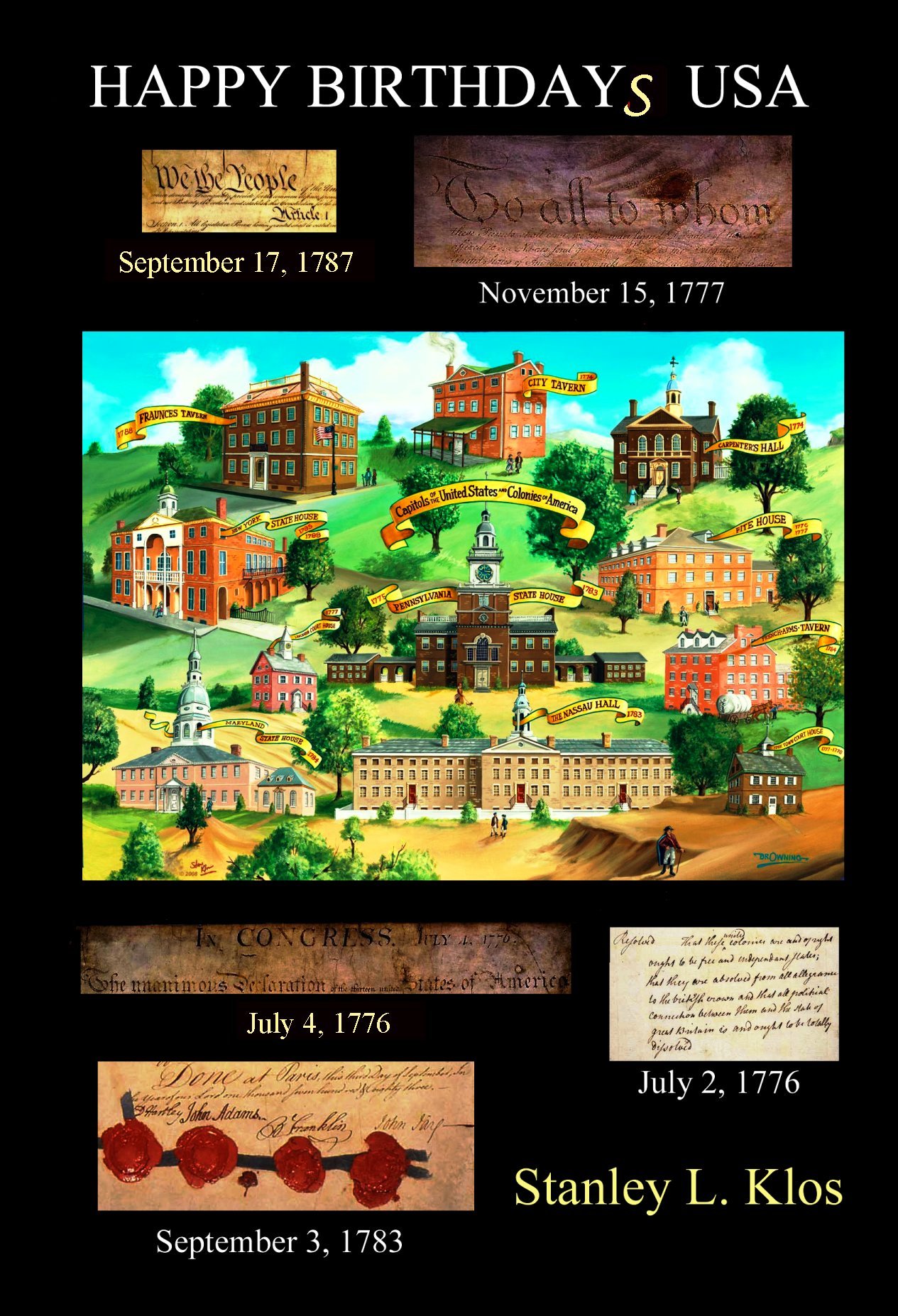 Happy Birthdays Usa Stanley L Klos Michele Gerson Northwest Territorial Mint 9780975262771 Amazon Com Books