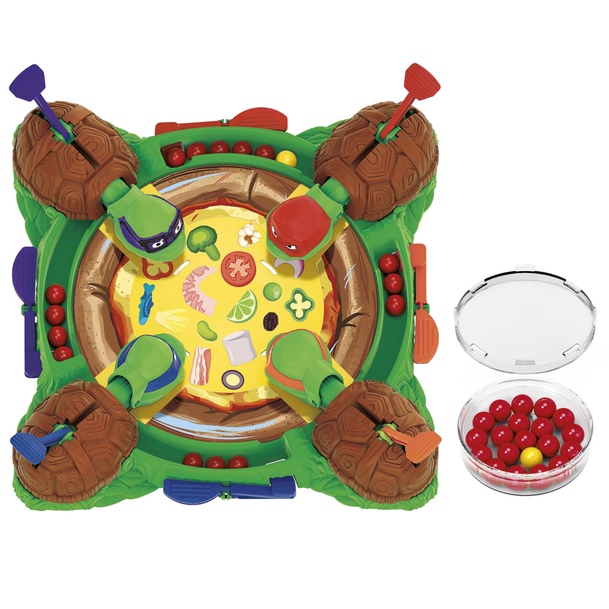 Hungry Hungry Hippos: Teenage Mutant Ninja Turtles Edition Game | Ages 4 and Up | 2 to 4 Players | Kids Board Games | Gifts for Preschoolers (Amazon Exclusive)