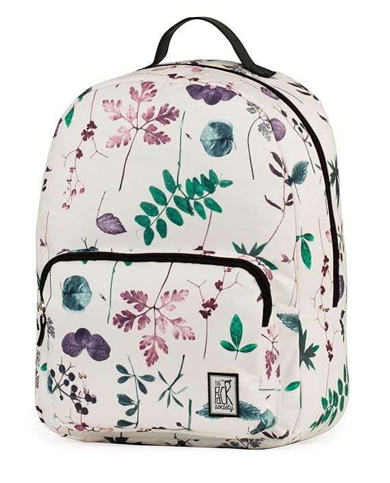 The Pack Society Rucksack, 16 Liter, Dark Floral Allover