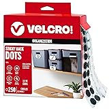 VELCRO Brand Dots with Adhesive | 250 Sets White