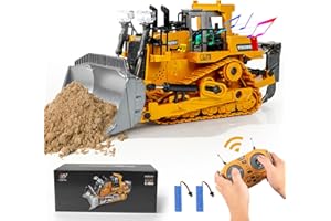 vevu RC Bulldozer Toys for Boys 3-5 Year Old Remote Control Construction Vehicles Tractor Toys for Kids 4-7 8-12 Year Old