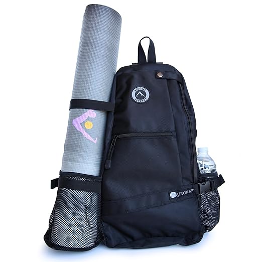 gym bag with shoe compartment and yoga mat holder