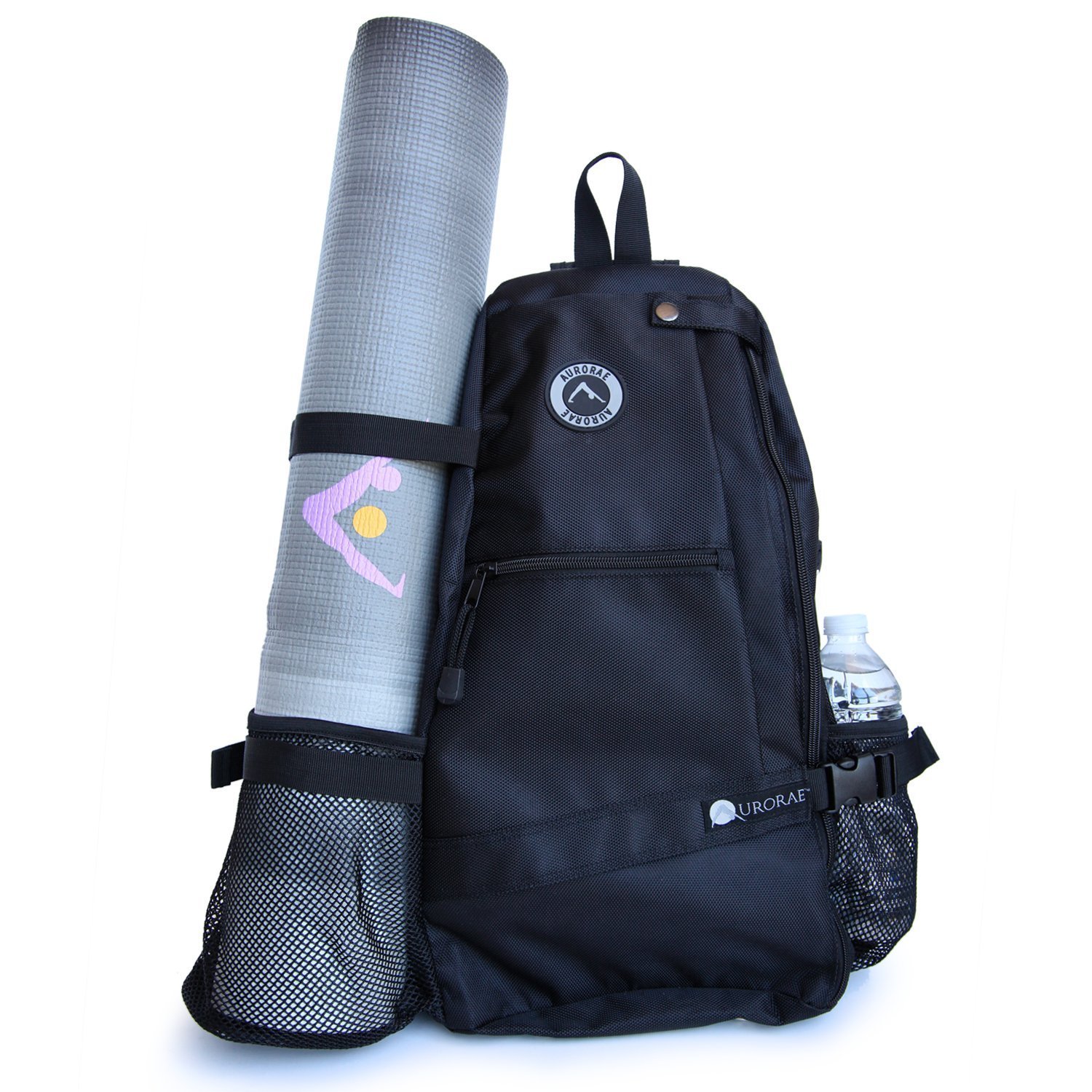 Aurorae Yoga Mat Bag. Multi Purpose Cross-Body Sling Back Pack. Mat Sold Separately.