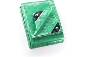 GUARD SHIELD Clear Green Tarp Heavy Duty 10x12 Feet Waterproof for Greenhouse Outdoor Garden Poly Cover UV Resistant 3x3 Weave 10mil