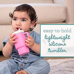 Infantino My 1st Tumbler, Silicone Sippy Cup with