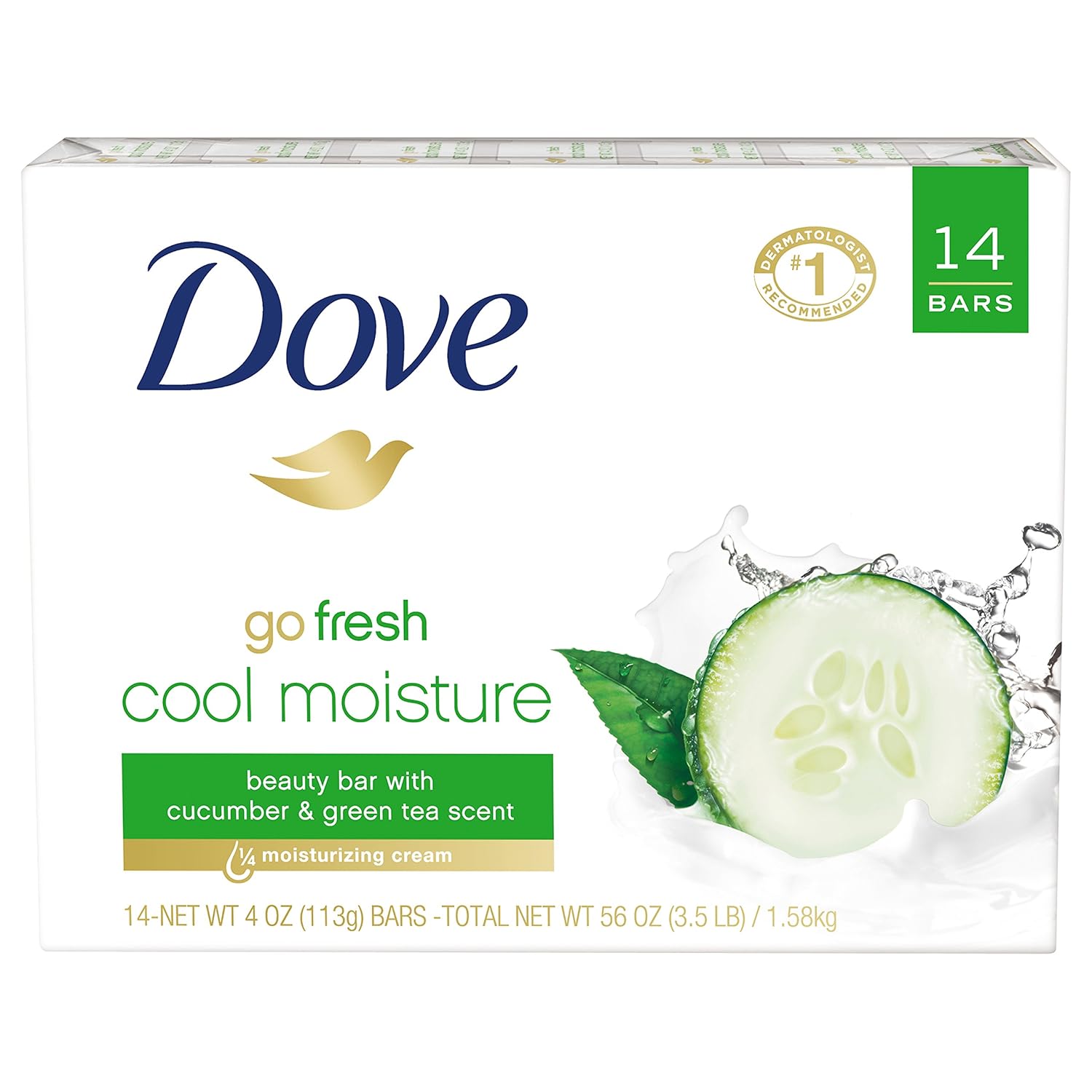 Dove go fresh Beauty Bar, Cucumber and 