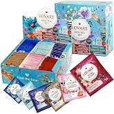 LOVARE Black and Green Tea Bags Variety Pack - Made in Ukraine Tea Sampler - Individually Wrapped 90 Assorted Tea Bags - Gift Box For Tea Lovers (FEST TEA SET)