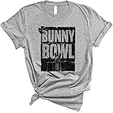 Bunny Bowl Football Style T Shirt Funny Sports Parody Design Casual Short Sleeve Streetwear Tee