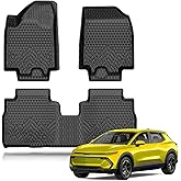 KUST Floor Mats for Chevy/Chevrolet Equinox EV 2024-2025 2026 (Not for Gas), All Weather TPE Rubber Front Rear 2 Row Floor Liners for Equinox Accessories High Edge