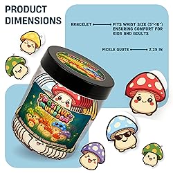 Positive Mushroom Jar With 60 Daily Affirmation