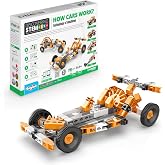 Engino: Discovering STEM - How Cars Work: Technology of Machines - 10 Model Toy Vehicle Brick Building Set, Snap-Fit Construction, Experiment, Kids 9+