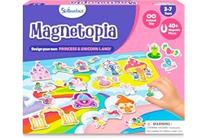 Skillmatics Creative Toy Magnetopia - Princess & Unicorn Land, Interactive Pretend Play Set for Kids, Toddlers, 40+ Magnetic Pieces, Preschool Learning Game, Gifts for Girls & Boys Ages 3, 4, 5, 6, 7