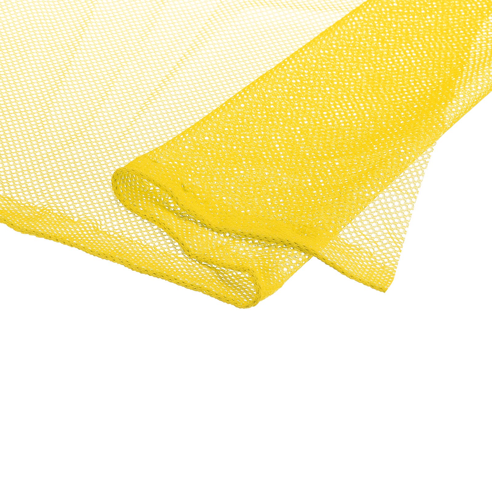 PATIKIL 150cm/59inch Mesh Fabric Slightly Stretchy for Backpack Pocket and Straps, Netting Clothes, Netting Bags, Shopping Bags Yellow 1 Yard