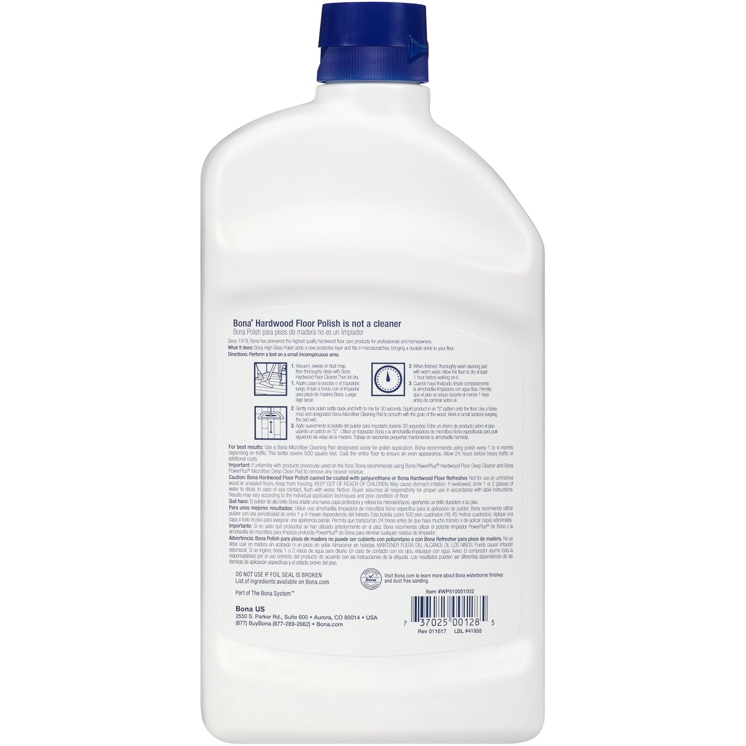 Bonakemi Wp510051002 32 Ounce Hardwood Floor Polish High Gloss