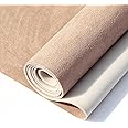 Hiksuky Suede Auto Headliner Fabric 36" L × 60" W with Foam Backing - Beige Interior Replacement Material for Car/Truck/SUV/RV Roof, Tube Packaging - Home Repair/DIY Headliner Material