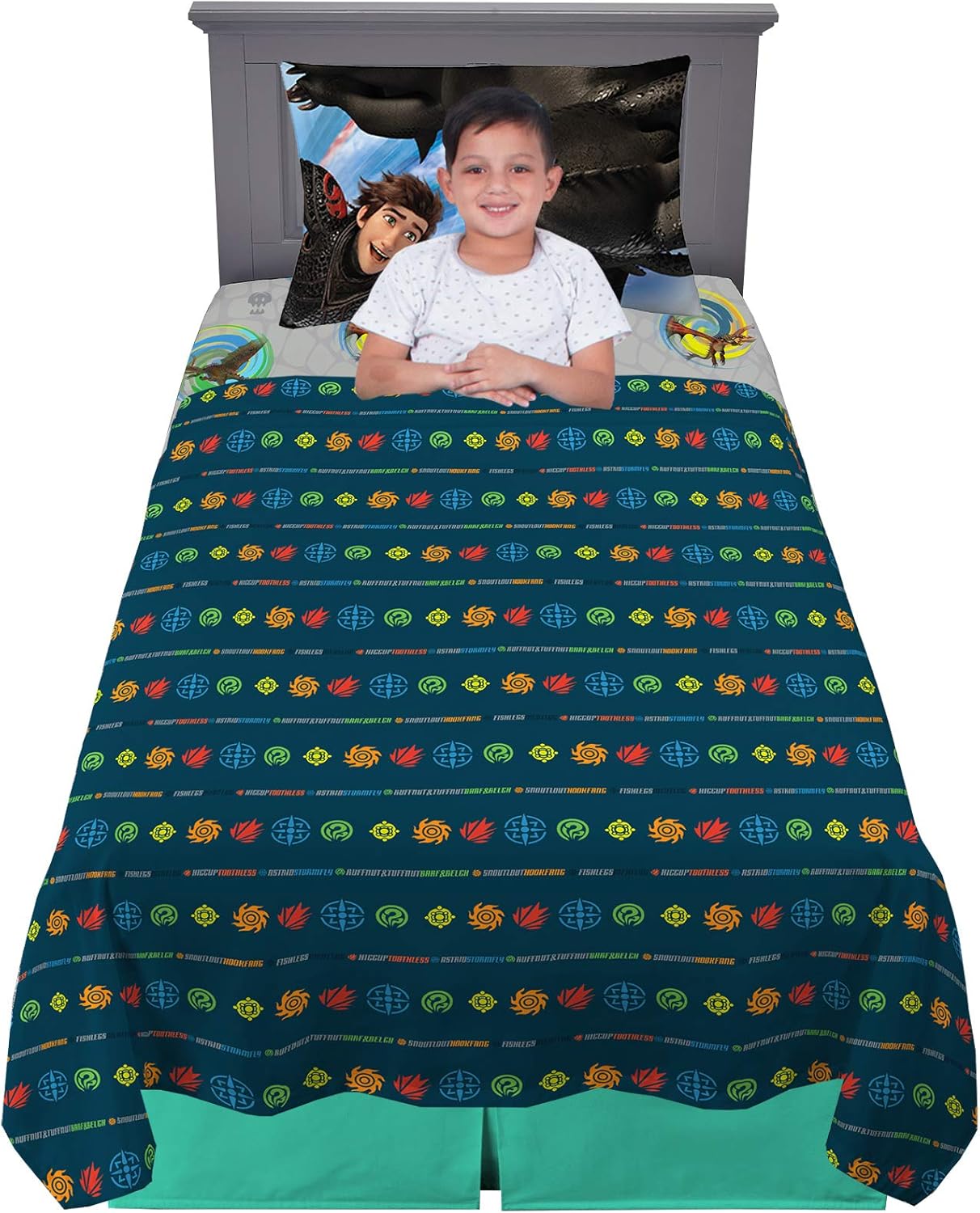 twin size train bedding set
