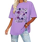 Womens Oversized T Shirts Loose Fit Graphic Tees Summer Casual Short Sleeve Tops