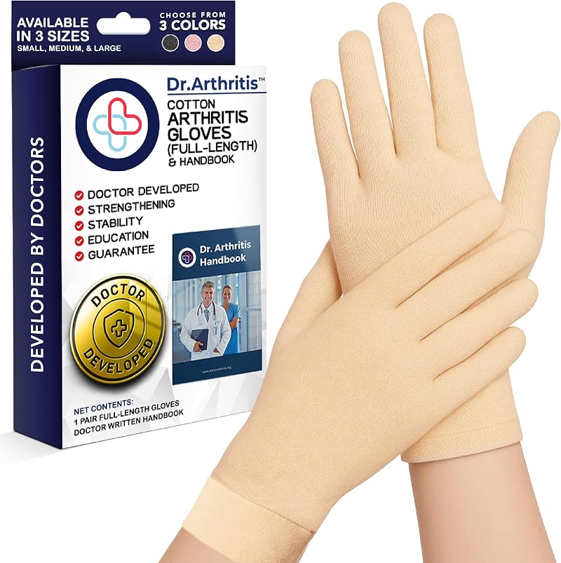 Dr. Arthritis Doctor Developed Arthritis Compression Gloves with Handbook