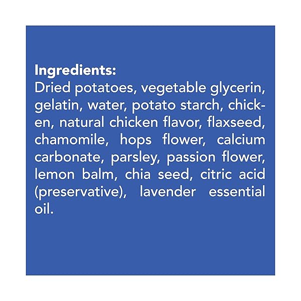 GET NAKED CALMING DENTAL STICKS FOR DOGS – GRAIN-FREE CHICKEN FLAVOR, ANXIETY RELIEF WITH CHAMOMILE, PASSION FLOWER, NO CBD, TARTAR CONTROL, GLUTEN-FREE – SMALL STICKS 6.2 OZ BAG