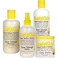 CurlyKids Textured Hair Care Set with Hair Detangler Spray, Kids Shampoo, Conditioner & Creme for Curly, Frizzy, & Wavy Hair | Sulfate & Paraben-Free Formula to Detangle, Hydrate, and Revitalize Curls