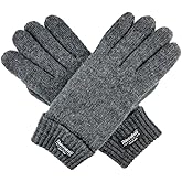 BRUCERIVER Ladie's Wool Knit Gloves with Thinsulate Lining