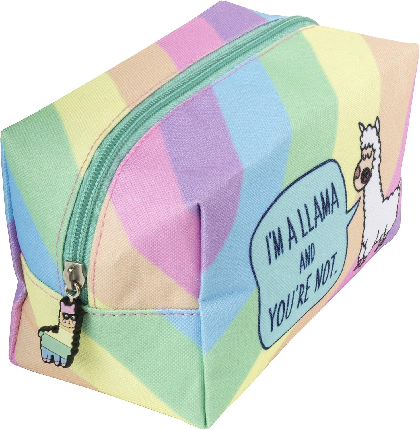 Fringoo® Kids Pencil Case for Girls Boys Large Square School Stationery Pouch Funny (You are not Llama)