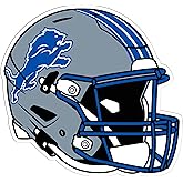 Siskiyou Sports NFL Detroit Lions Helmet Auto Decal, Team Colors, One Size
