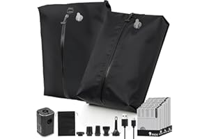 11-Pack Travel Vacuum Bags with Pump, 2×32L TPU IP68 Waterproof Seal Bags +9 PA+PE (3 Sizes) for Heavy Clothes, Winter Coats,