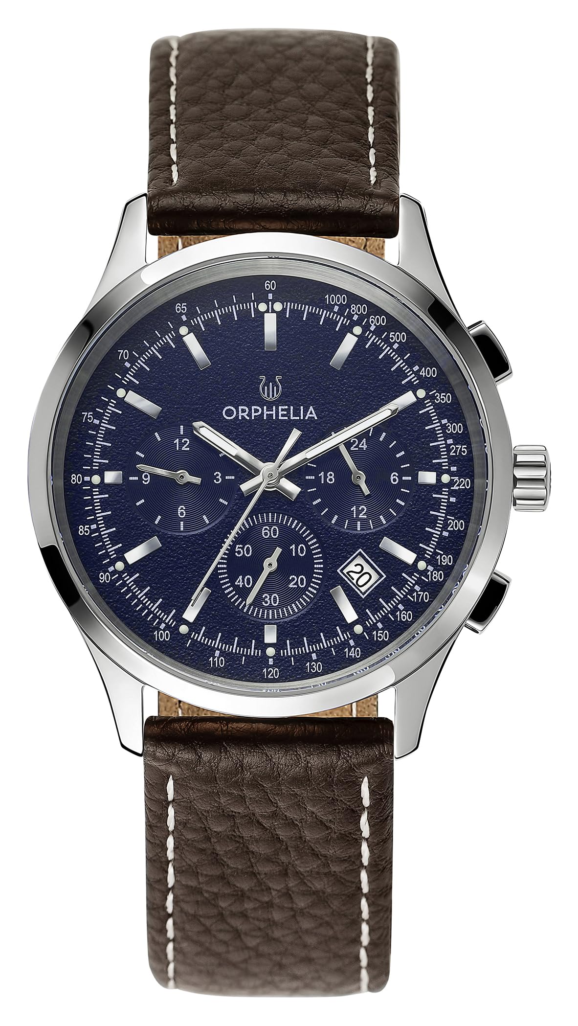 Orphelia Mens Multi Dial Quartz Watch with Leather Strap OR81702