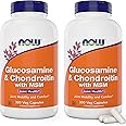 Now Glucosamine & Chondroitin with MSM, 300 Capsules (Pack of 2) Joint Health Supplement