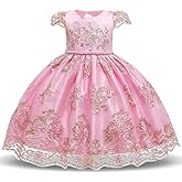 TTYAOVO Flower Girl Dress Princess Birthday Party Wedding Gown