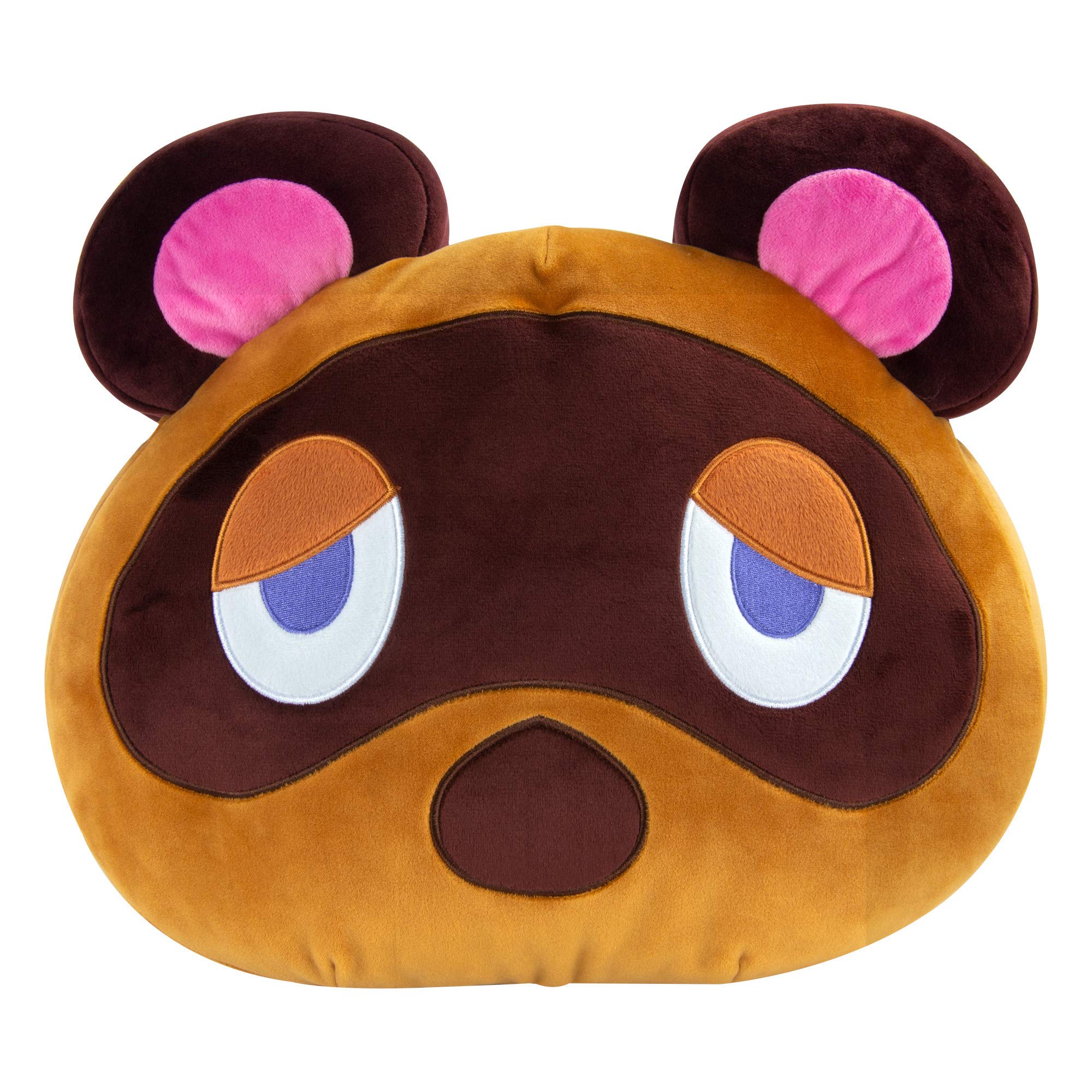 Club Mocchi Mocchi Mega Tom Nook Plush Toy 40 cm, Nintendo Merchandise for Girls and Boys, Bedroom Accessories, Animal Crossing Soft Toy for Boys and Girls, Cuddly Cushion Suitable from 3 Years +