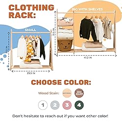 Montessori Teepee Style Clothing Rack Furniture for