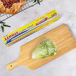 KAMMAK Plastic Wrap with Slide Cutter Food Cling