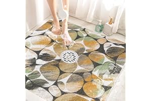Mofonky Shower Mat Non Slip: 31 x 31 Inch Shower Mats for Inside - Extra Large Square Anti Slip Shower Matt for Elderly
