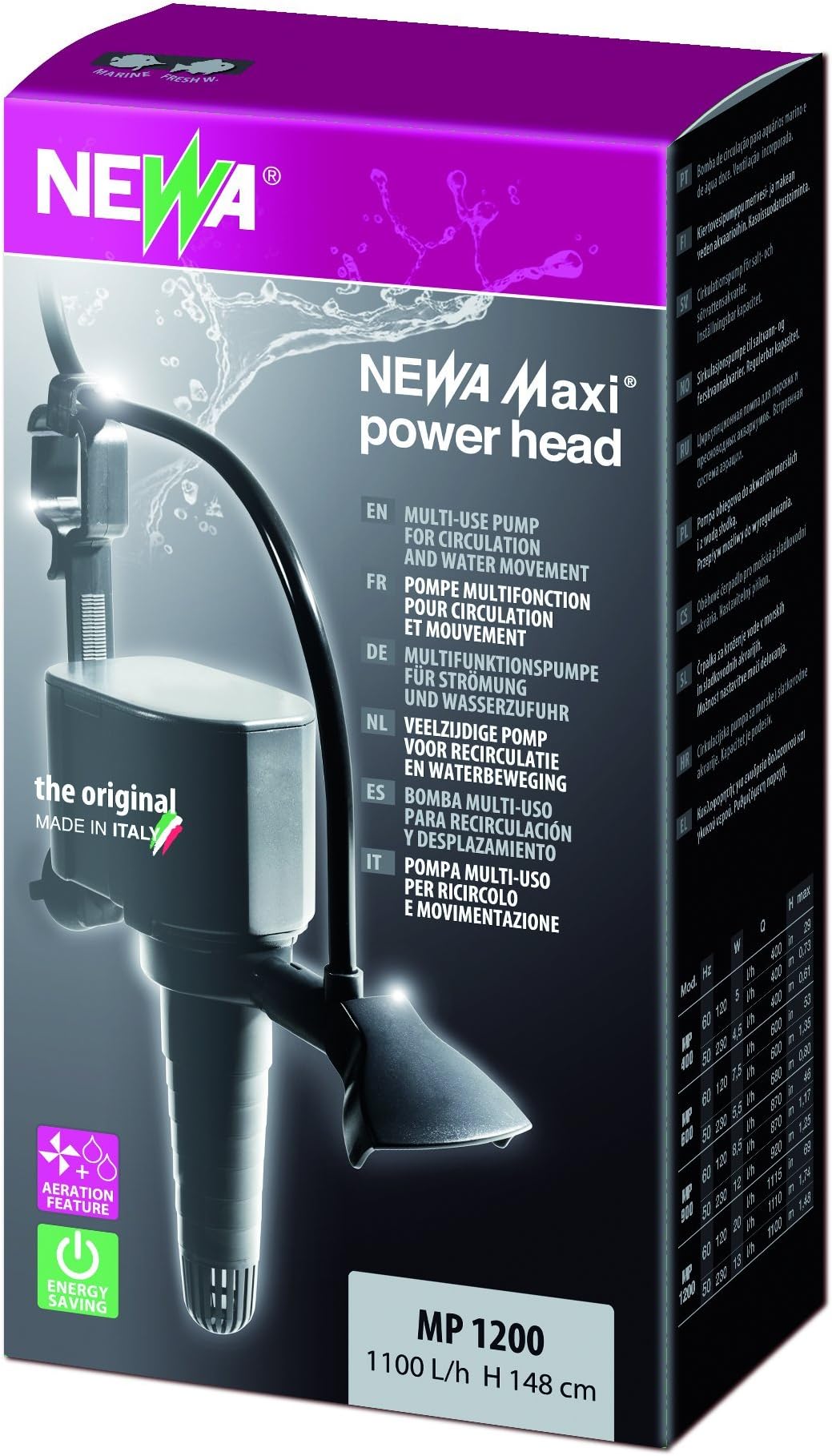 Newa 00.05.523 Maxi Power Head Flow Pump-MP 1200