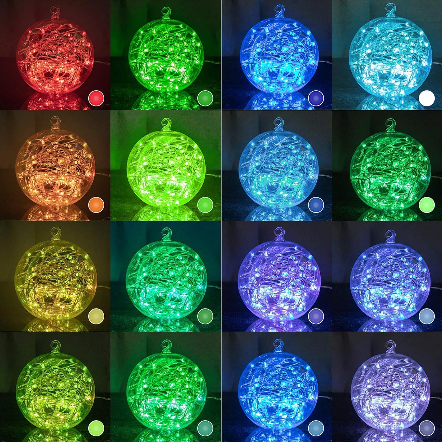 Christmas Fairy Lights - 33Ft 100 LED Color Changing String Lights with Remote for Bedroom Wedding Holiday Decoration - 16 Colors - 8 Modes for Each Color - Dedicated Plug Included: Home Improvement