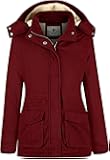 WenVenWomen's Winter Warm Sherpa Lined Jacket Heavy Parka Coat with Hood