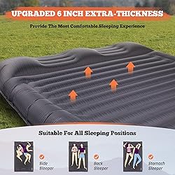 TOBTOS Double Sleeping Pad for Camping, Extra Thick