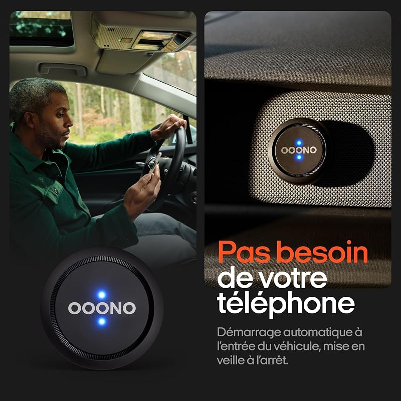 Co-Driver NO1 : avertisseur de radars et Dangers Routiers en Temps réel Via Application Gratuite | Signal Acoustique et indicateur LED | Noir | Activation Automatique | Lot de 1
