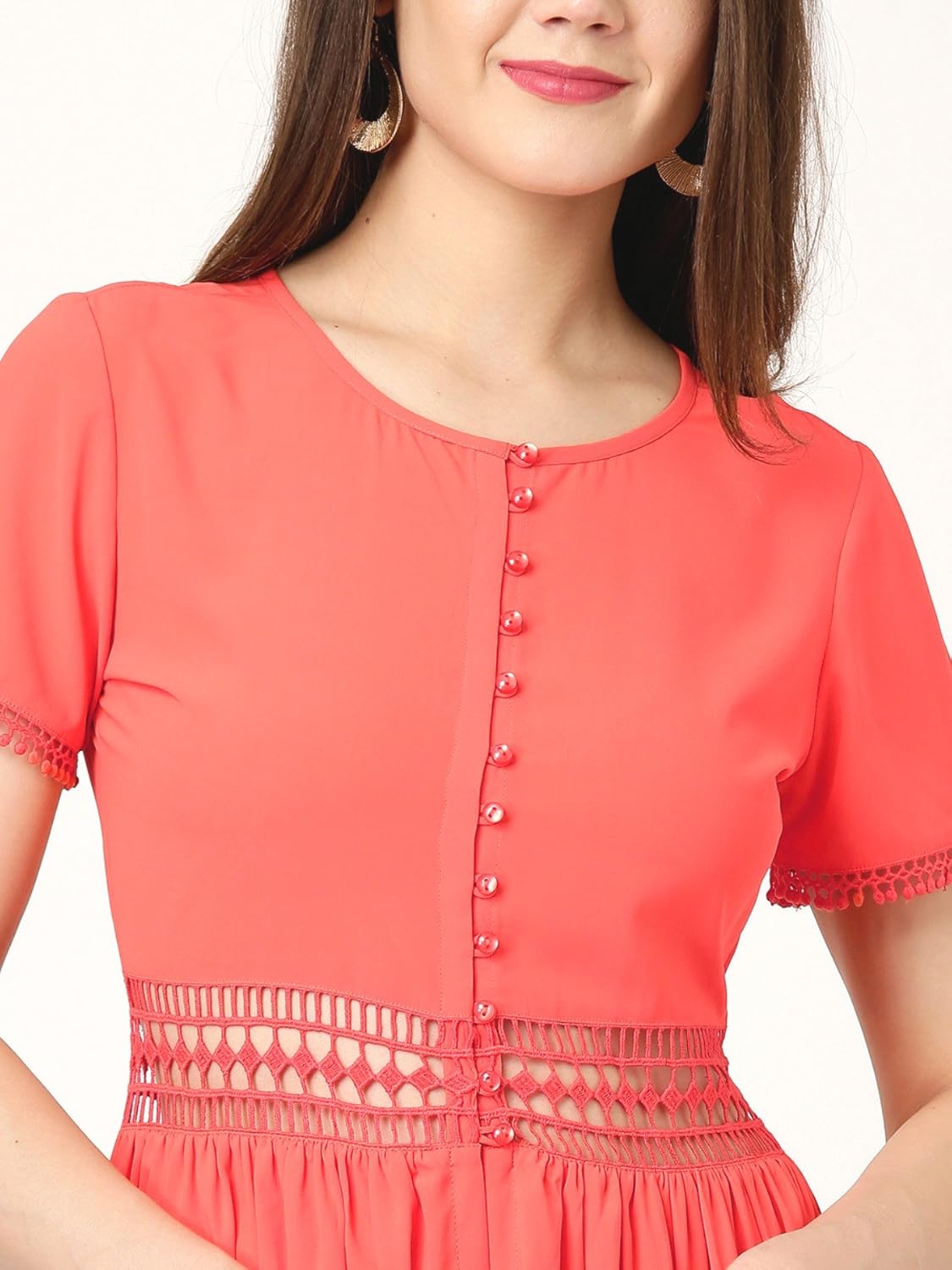 marie claire women's a-line dress (mc10209a--xl, pink, x-large)