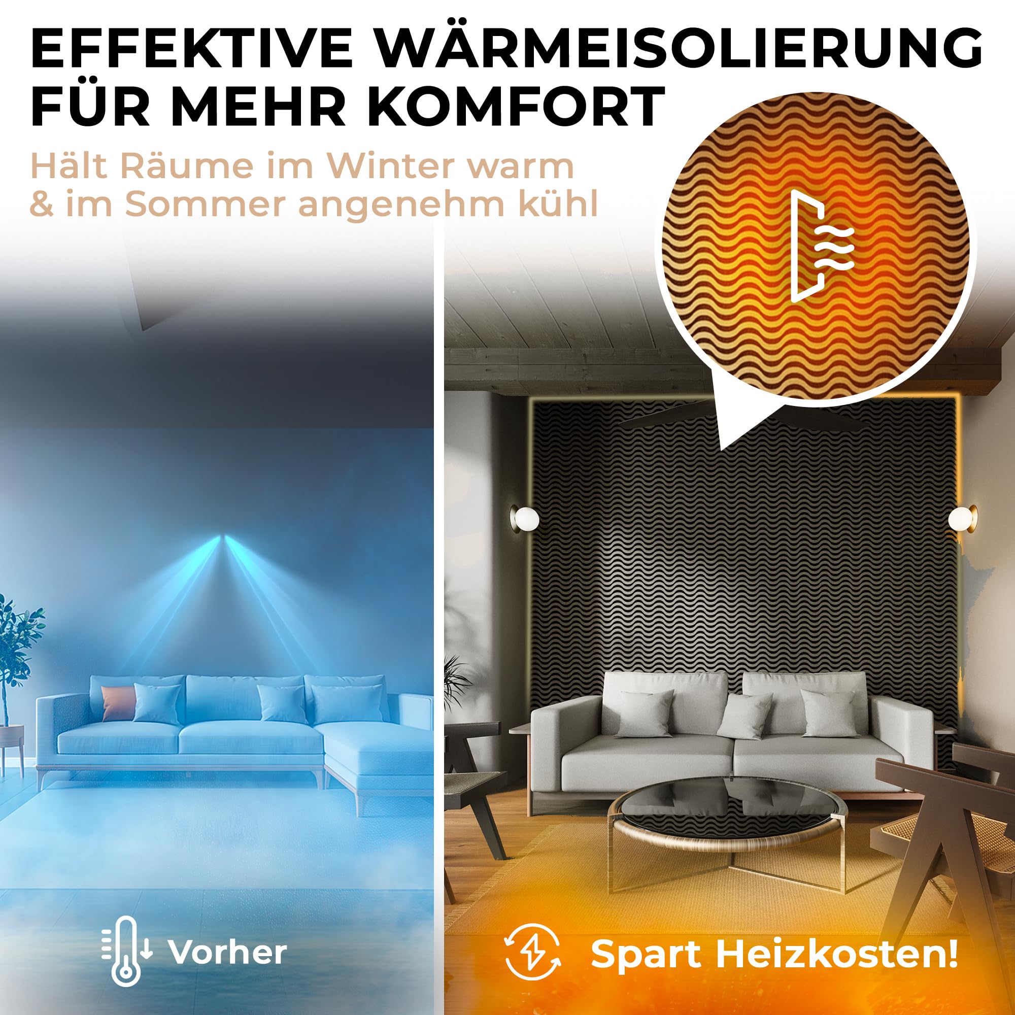 Good Materialzz® ,Wandpaneele, Akustikpaneele,115x60x5 cm (2er set), 3d Wandpaneele Selbstklebend, Wandverkleidung Innen, Paneele Wand, Akustikpaneele Selbstklebend, Schallschutzplatten, Eiche 5