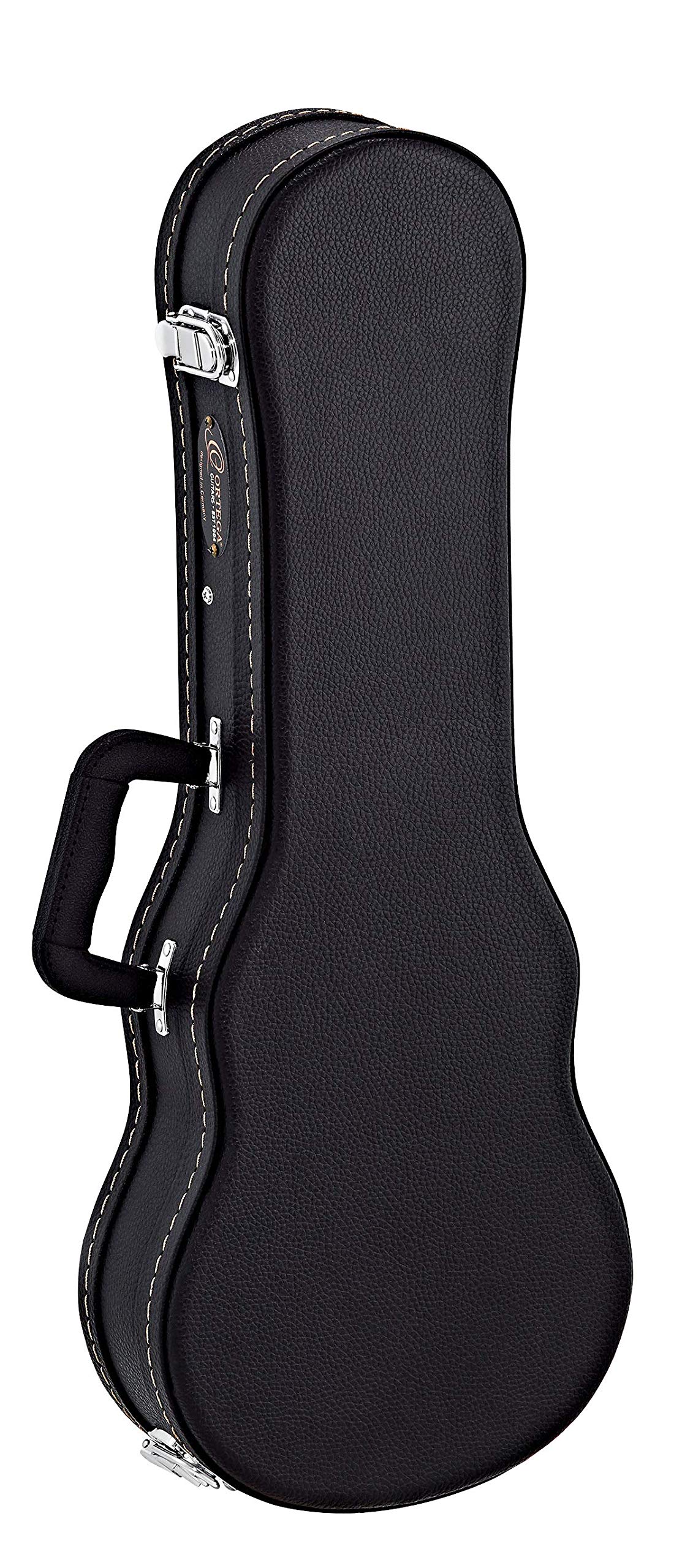 Ortega Guitars Economy Ukulele Hardcase - Case for Concert Ukulele - Height 66.5 cm - Vinyl, Black (OUCSTD-CC)
