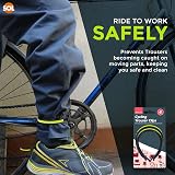 SOL 4pk Trouser Clips with 25cm Reflective Bands for Bicycle Visibility view 4