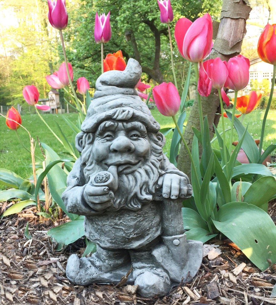 Antikas Funny Gnome Pipe Smoking Garden Gnome Gnome Garden Figures