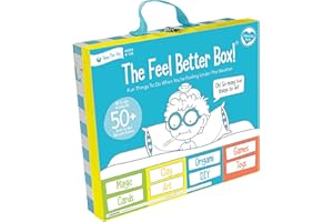 Open The Joy Feel Better Box: Get Well Soon Kids Gifts Basket, 50+ Fun Activities, Games, Toys, Conversation Cards, Origami, Clay Art, Magic Tricks, DIY - Great Gift for Kids After Surgery Ages 4+