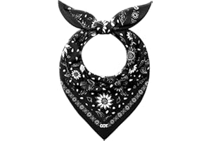GOT Sports 100% Cotton Bandana for Men & Women - Large 24" x 24" Square Head Scarf, Hair Wrap, Kerchief - Soft & Breathable
