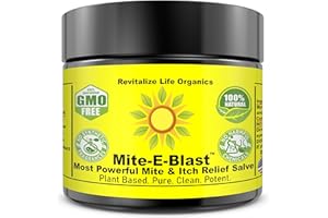 REVITALIZE LIFE ORGANICS Mite-E-Blast Relief Salve Plant Powered Potent Fights Mite Insect Bite Itch Mite Woes Embrace Natural Power Neem Tea Tree Oil Goodbye Discomfort Hello to Freedom