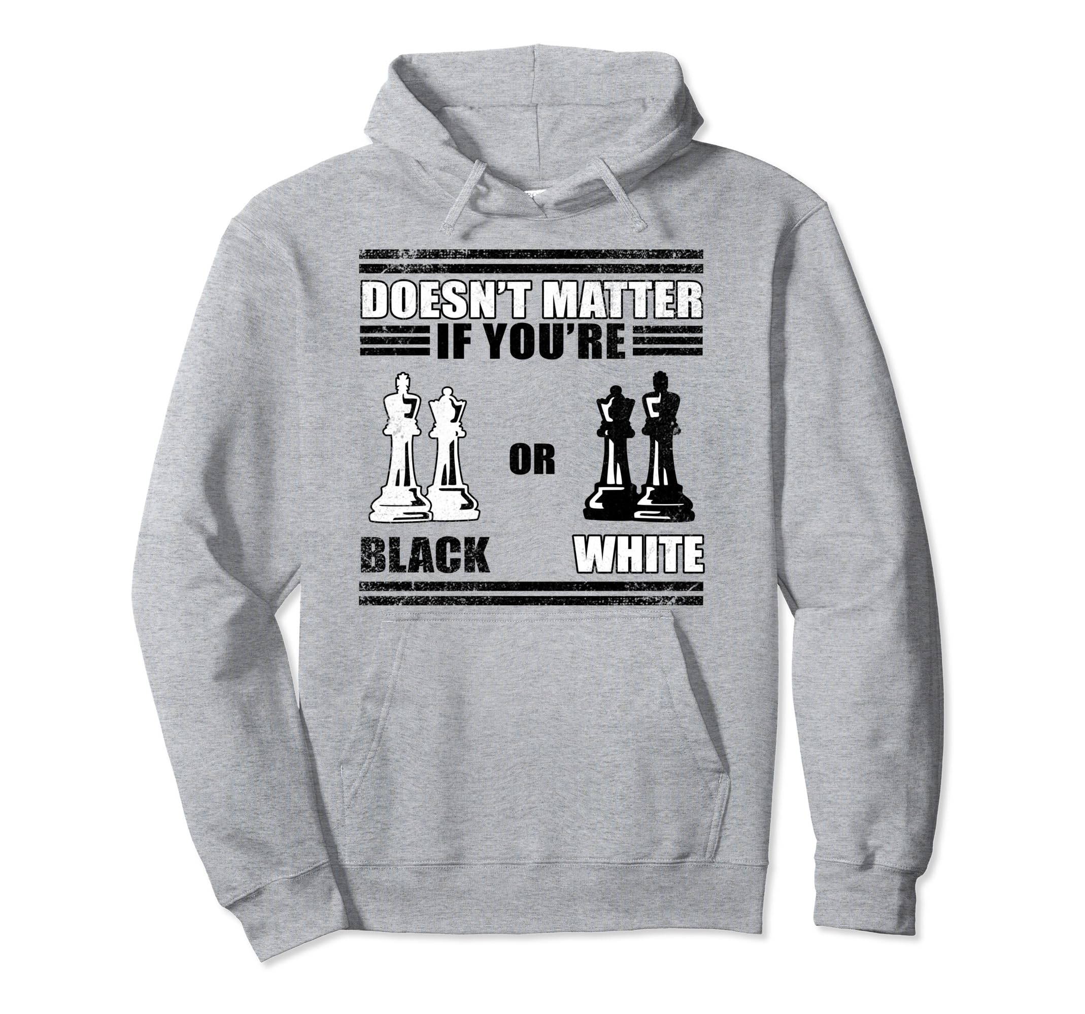 Black and White - chess Pullover Hoodie