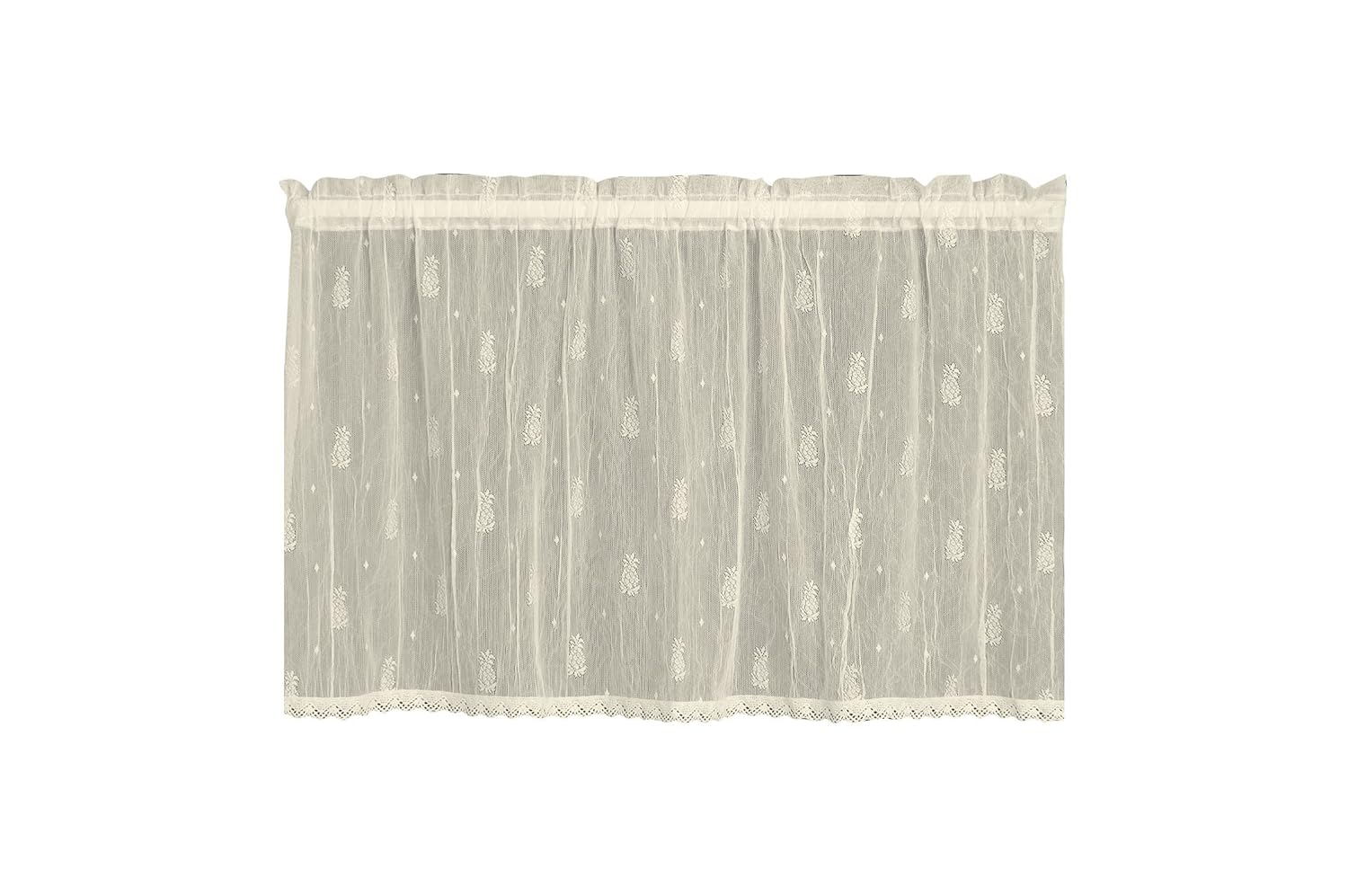 Home Decor Heritage Lace Welcome 60 Inch By 24 Inch Ecru Tier